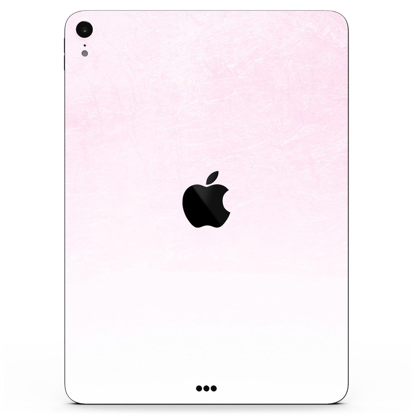 Hot Pink Fade to White - Full Body Skin Decal for the Apple iPad Pro