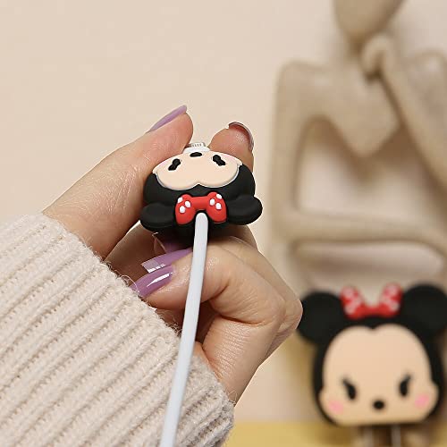 3D Cute Cartoon Series Fast Charger Protector For iPhone 18W 20W iPhone 14 13 12 11 Pro Max Fast Charging Cable charger Head Protective Cover Cable Accessory Data Cable protective Sleeve, No.01(4in1)