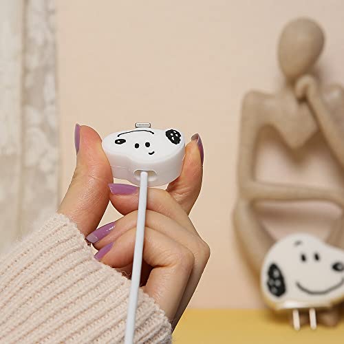 3D Cute Cartoon Series Fast Charger Protector For iPhone 18W 20W iPhone 14 13 12 11 Pro Max Fast Charging Cable charger Head Protective Cover Cable Accessory Data Cable protective Sleeve, No.01(4in1)