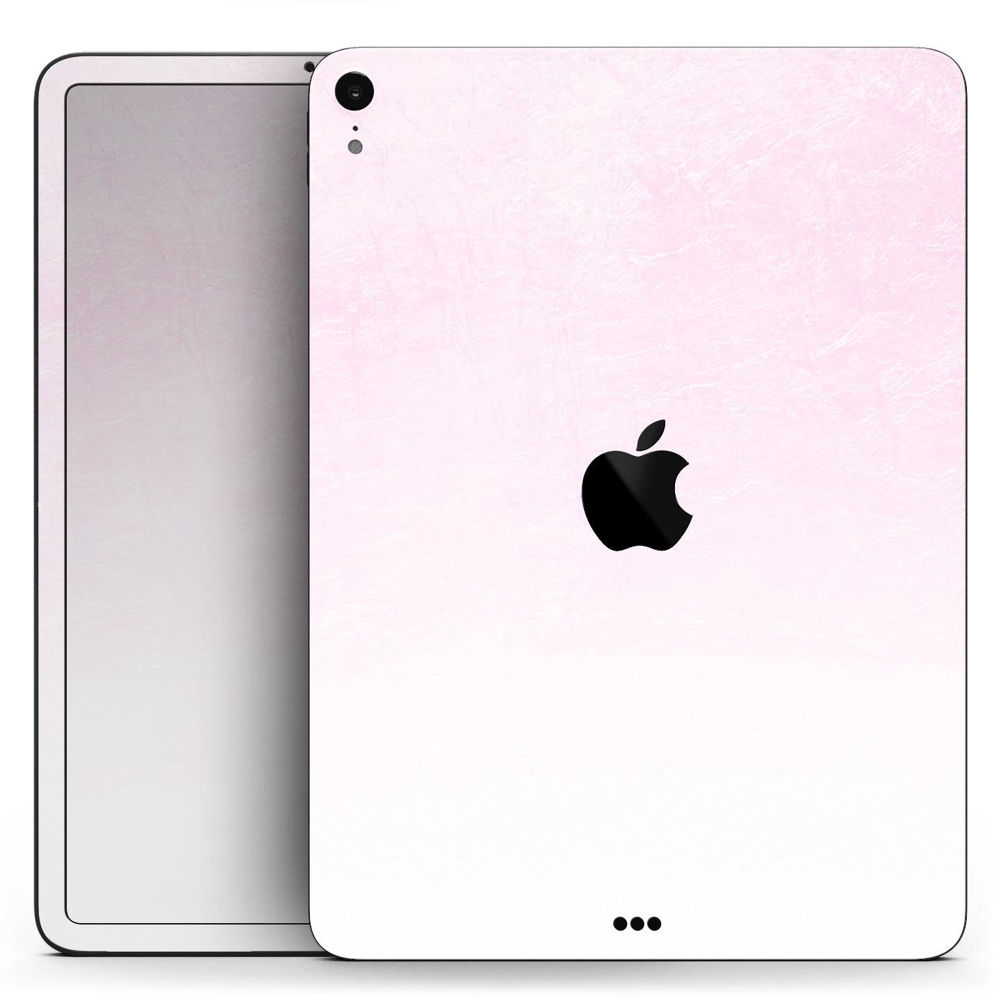 Hot Pink Fade to White  - Full Body Skin Decal for the Apple iPad Pro