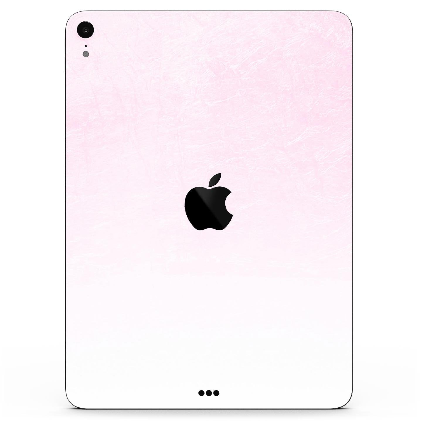 Hot Pink Fade to White  - Full Body Skin Decal for the Apple iPad Pro