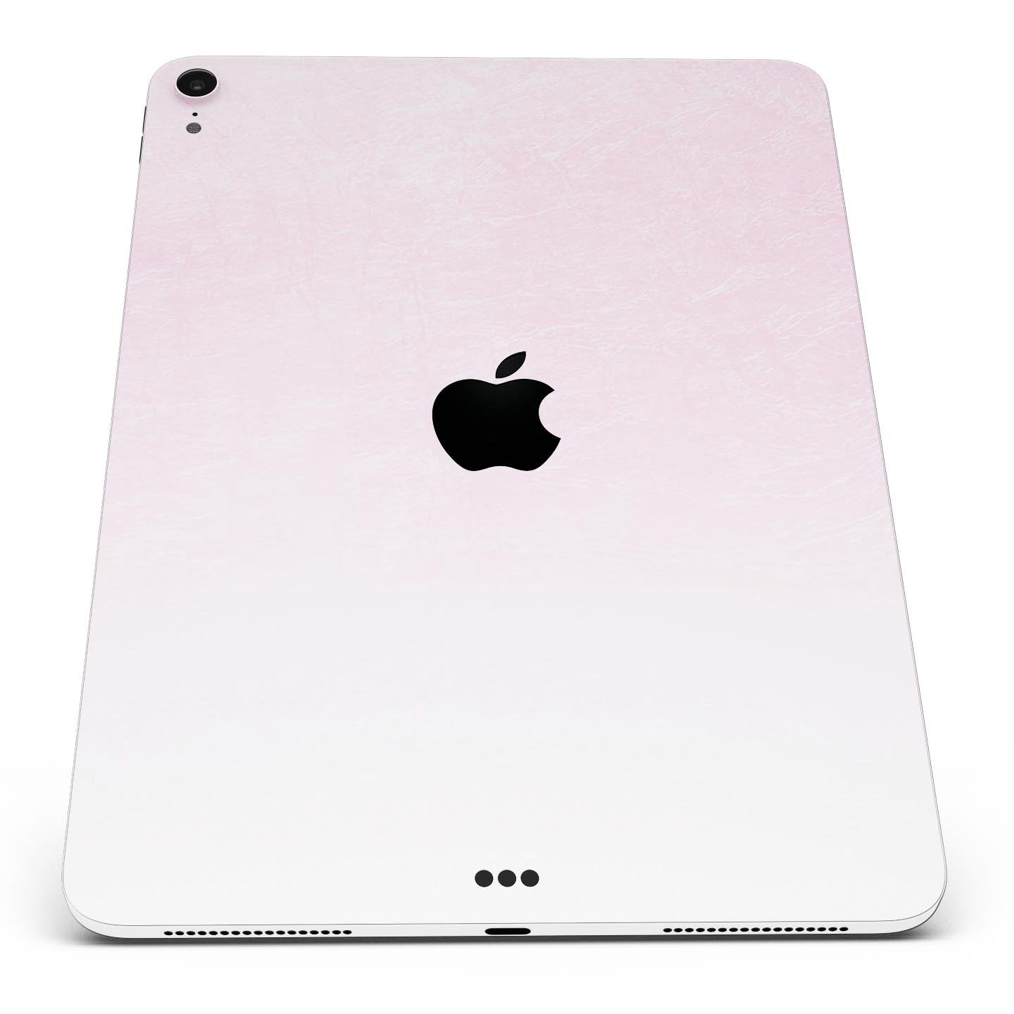 Hot Pink Fade to White  - Full Body Skin Decal for the Apple iPad Pro