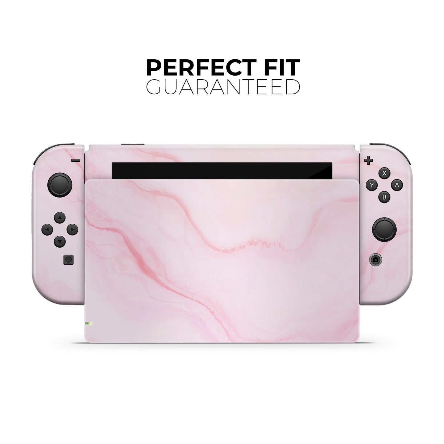 Marble Surface V1 Pink - Full Body Skin Decal Wrap Kit for Nintendo