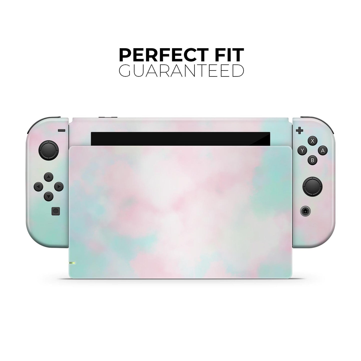 Pretty Pastel Clouds V7 - Full Body Skin Decal Wrap Kit for Nintendo