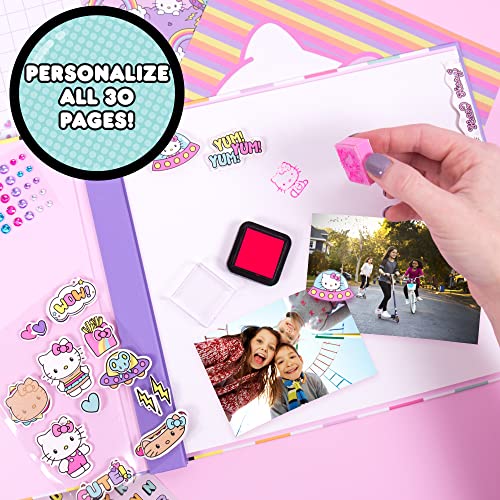 Hello Kitty All-in-One DIY , Design Your Own Scrapbook with Over 250 Essentials, Great Hello Kitty Toys for Weekend Activity, Photo & Keepsake Album for Kids Ages 5, 6, 7, 8, 9, Small, Multicolor